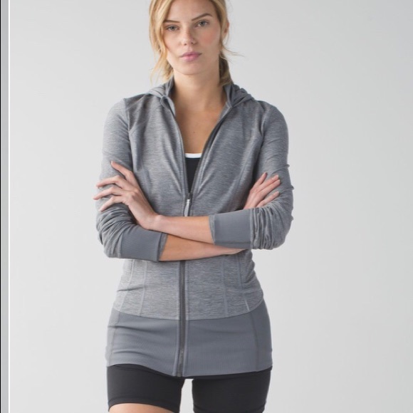 Lululemon Daily Practice Jacket heather gray Sz 2 - Picture 2 of 8
